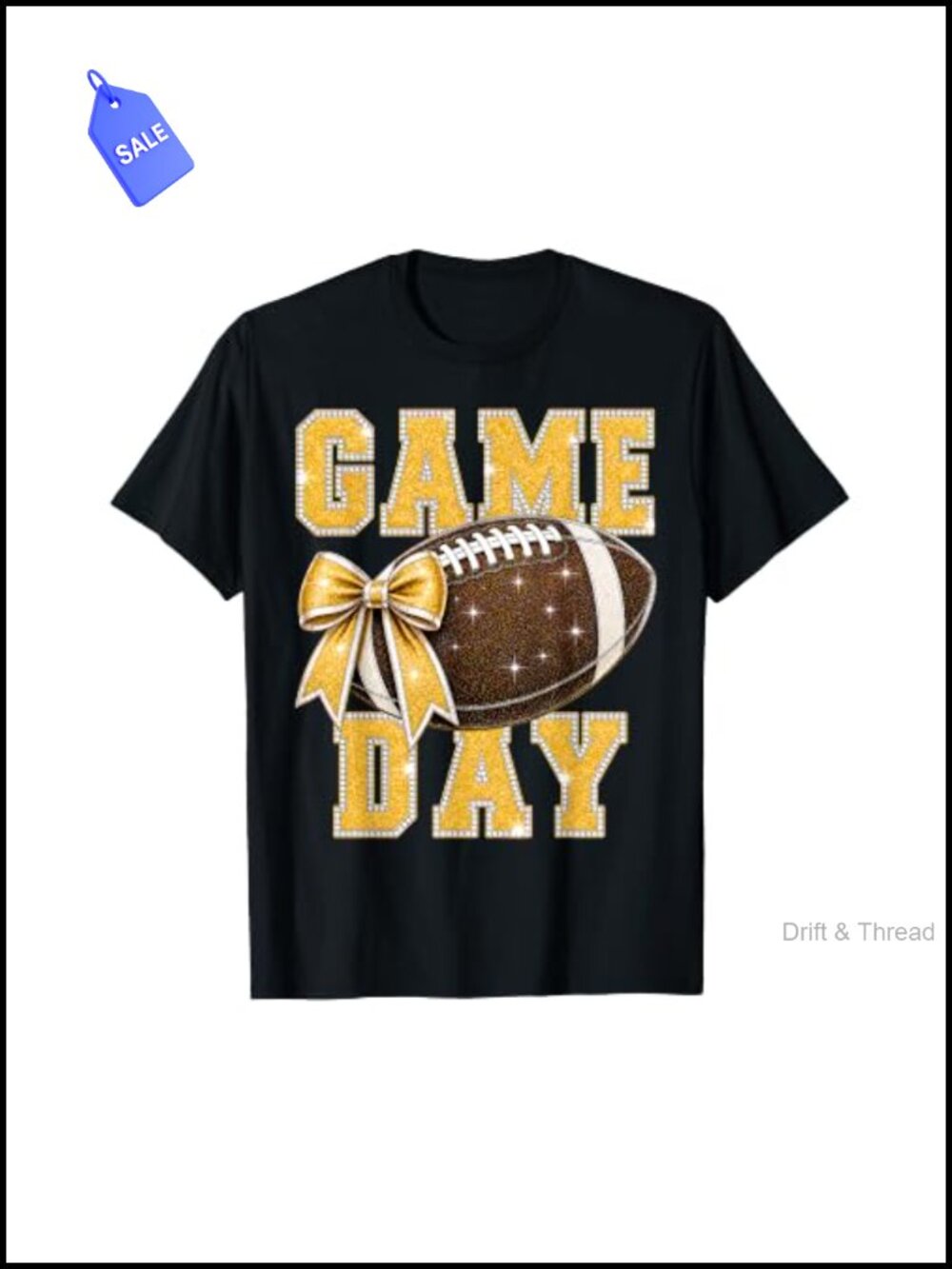 Football Mom Game Day Cheer T-Shirt Lightweight Classic Fit
